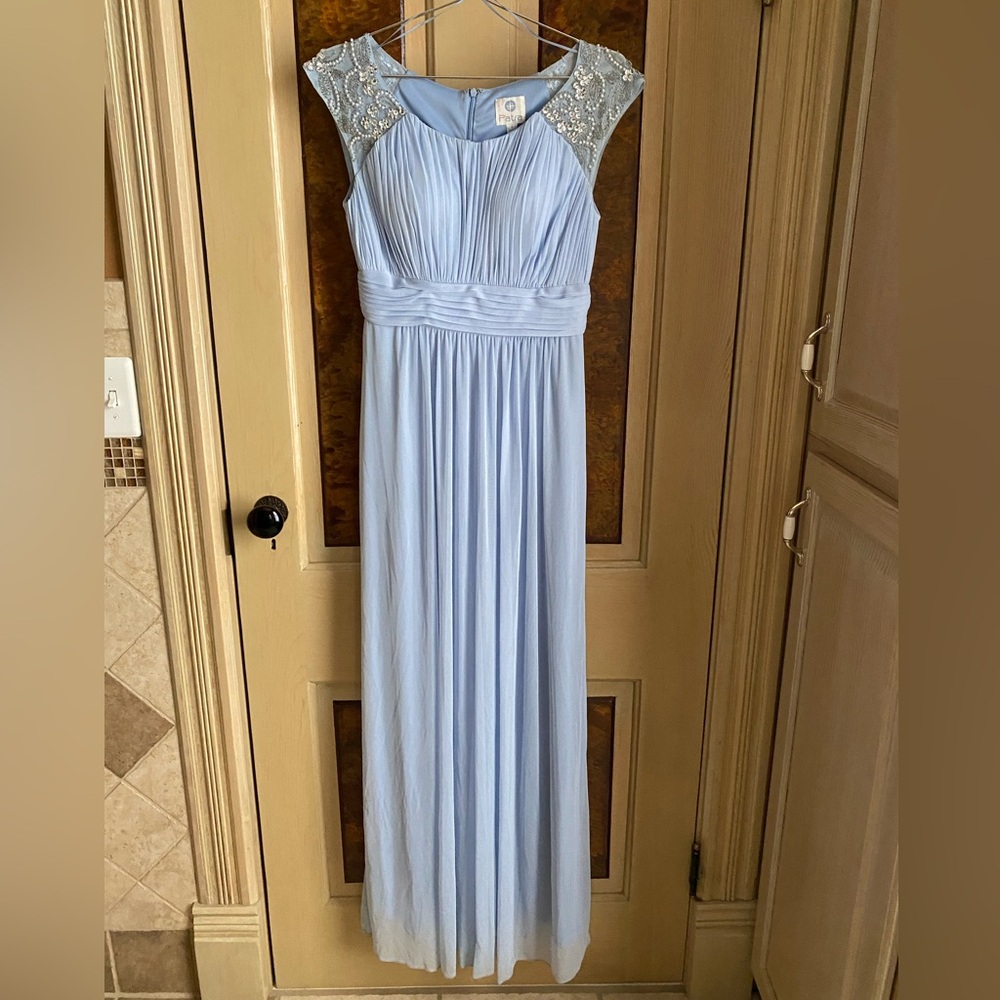 Patra Embellished Cap Sleeve Maxi Length Dress
